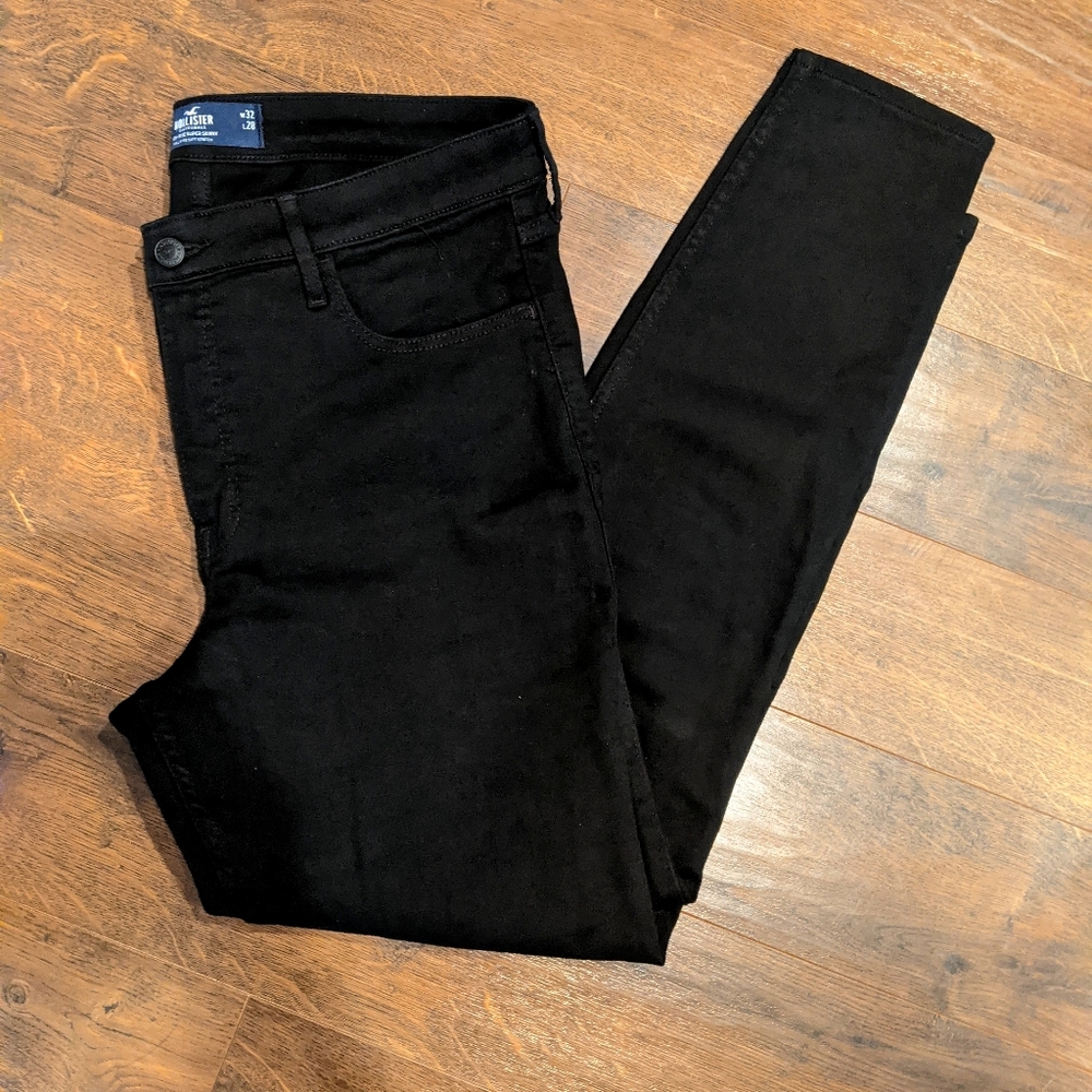 Hollister Black High Rise Super Skinny Jeans